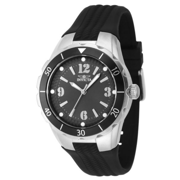 Invicta Black and Silver Timepiece - Picture 1 of 4